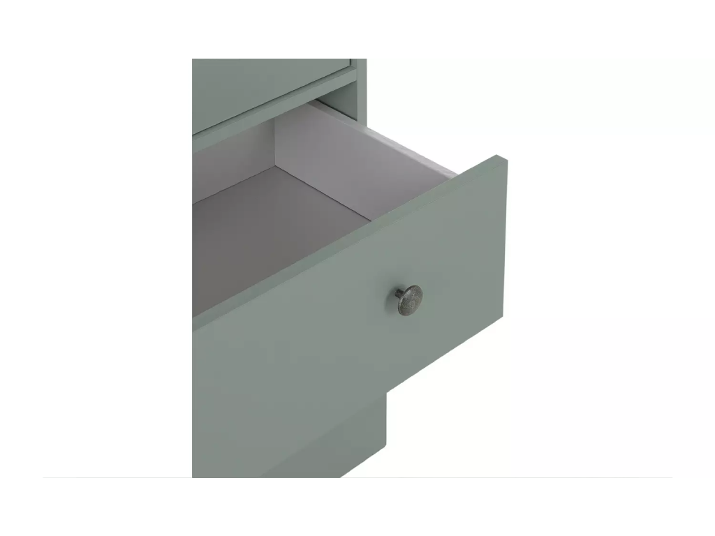 Kensington 5 Drawer Chest - Sage Green