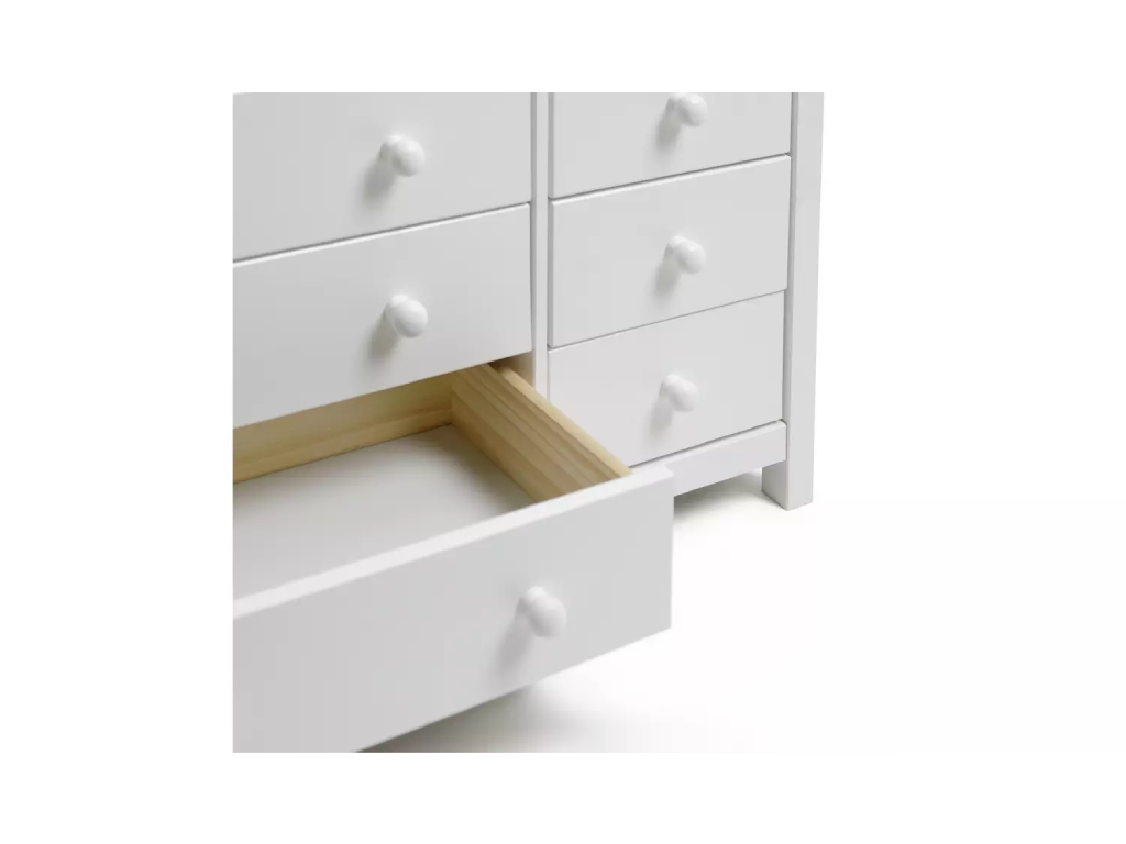 Scandinavia 10 Drawer Chest - White