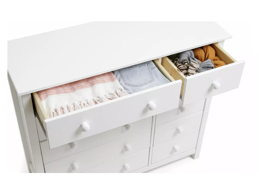 Scandinavia 10 Drawer Chest - White