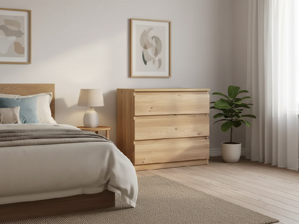 Jenson 3 Drawer Chest - Oak Effect