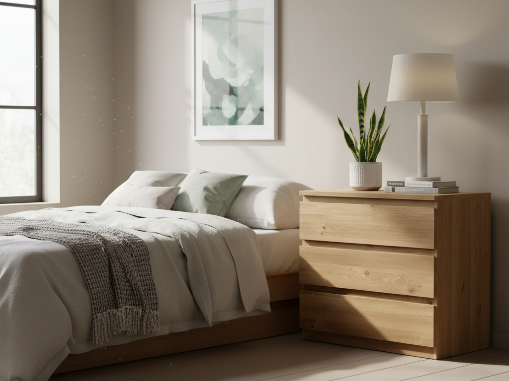 Jenson 3 Drawer Chest - Oak Effect