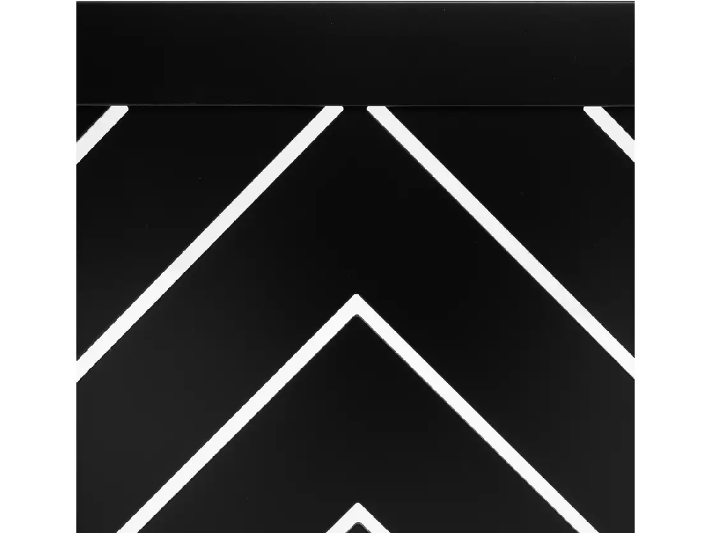 Habitat Chevron Mini Radiator Cover - Black