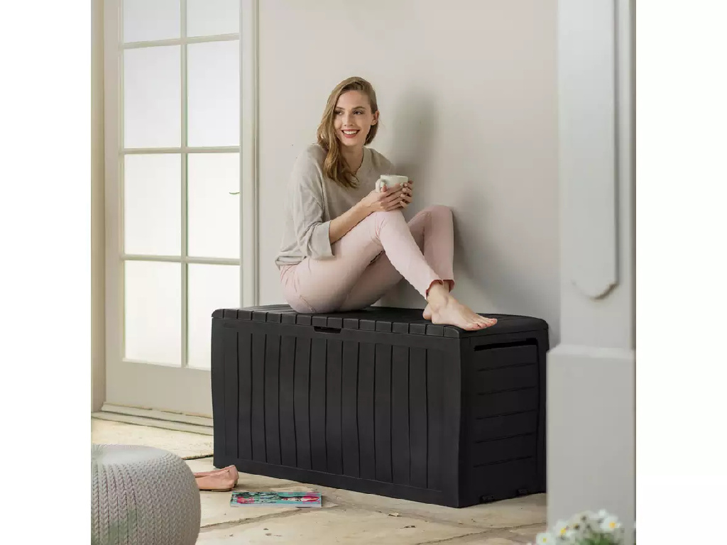 Keter Marvel+ 270L Outdoor Garden Storage Box - Grey
