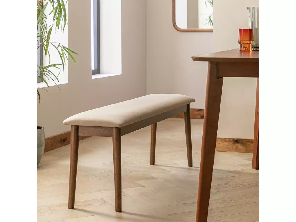 Habitat Skandi Wooden Dining Bench - Walnut