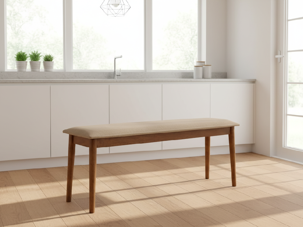 Habitat Skandi Wooden Dining Bench - Walnut