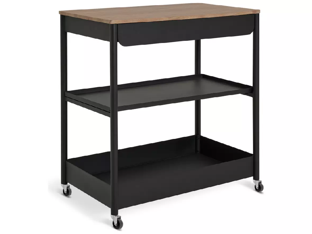 Habitat Kaylo Metal Kitchen Trolley - Black