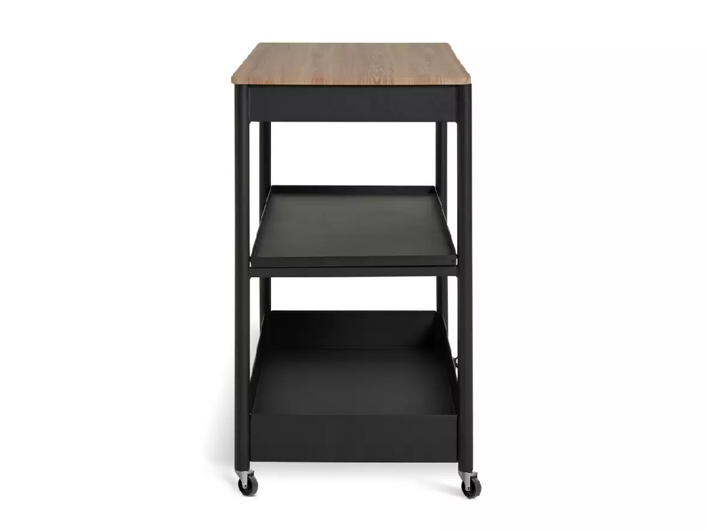 Habitat Kaylo Metal Kitchen Trolley - Black