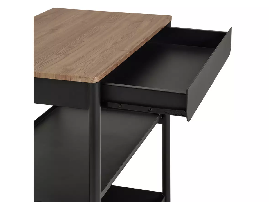 Habitat Kaylo Metal Kitchen Trolley - Black
