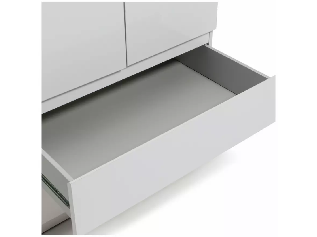 Jenson 2 Door 2 Drawer Wardrobe - Matte White