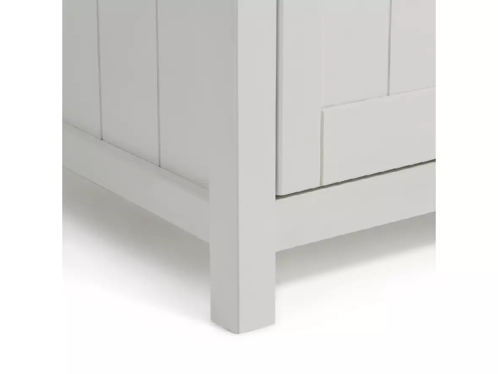 Scandinavia 2 Door 2 Drawer Wardrobe - White - (B-Grade)