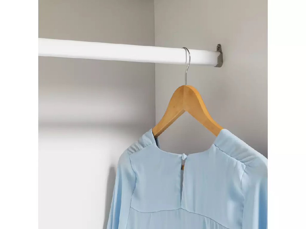 Scandinavia 2 Door 2 Drawer Wardrobe - White - (B-Grade)