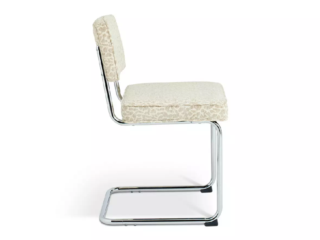 Habitat Enzu Metal Dining Chair - Leopard