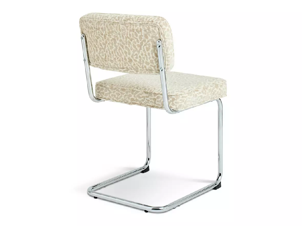 Habitat Enzu Metal Dining Chair - Leopard