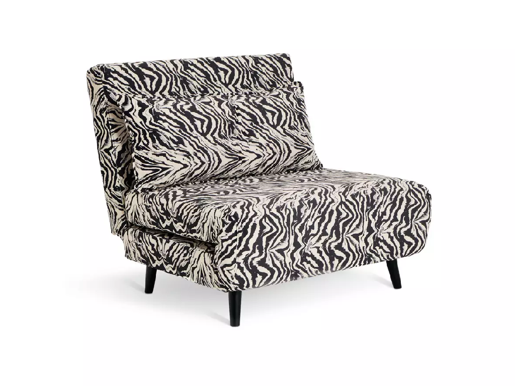 Habitat Roma Single Fabric Chairbed - Zebra Print