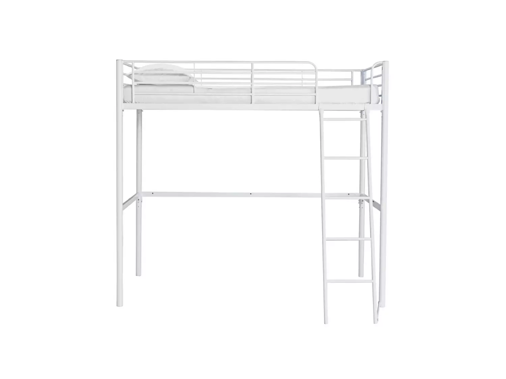 Riley High Sleeper Metal Bed Frame - White