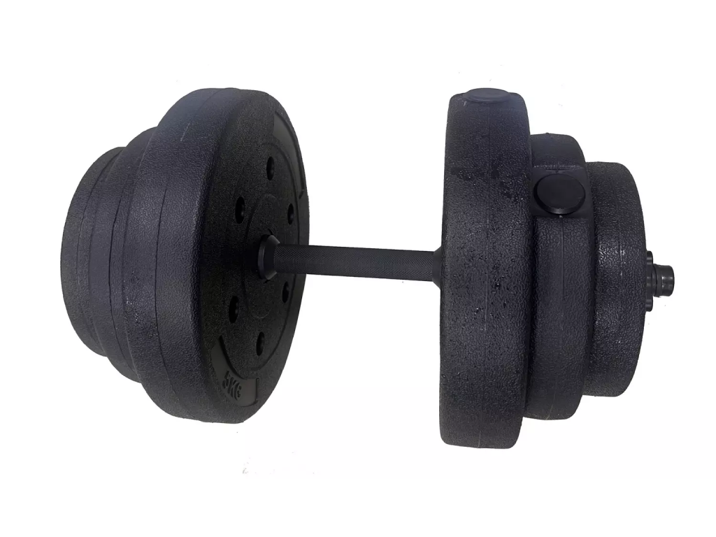 Opti Vinyl Dumbbell and Barbell Set - 50kg