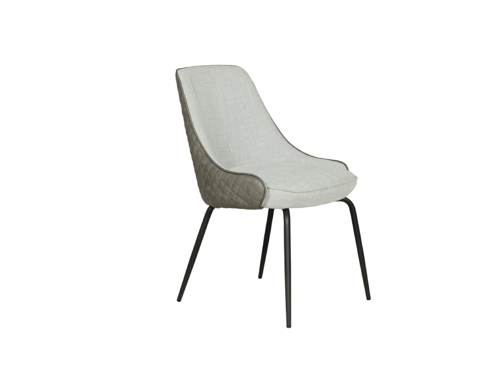 Sadie 6 Seater Dining Tale + 6 Chairs - Smoke