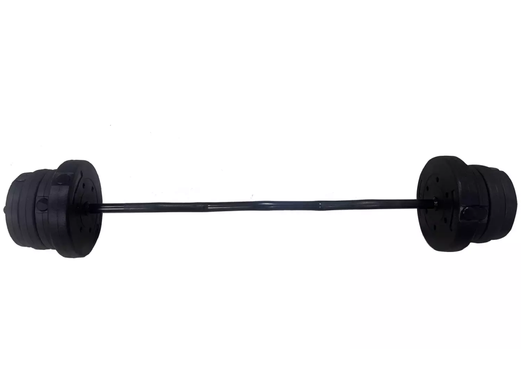 Opti Z Curl Vinyl Barbell Weight Set - 25kg