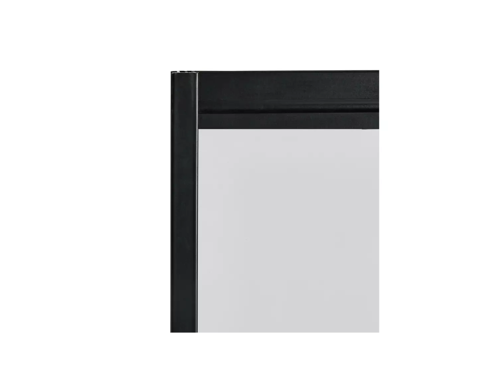 1375x750mm Crittall Shower Screen- Black