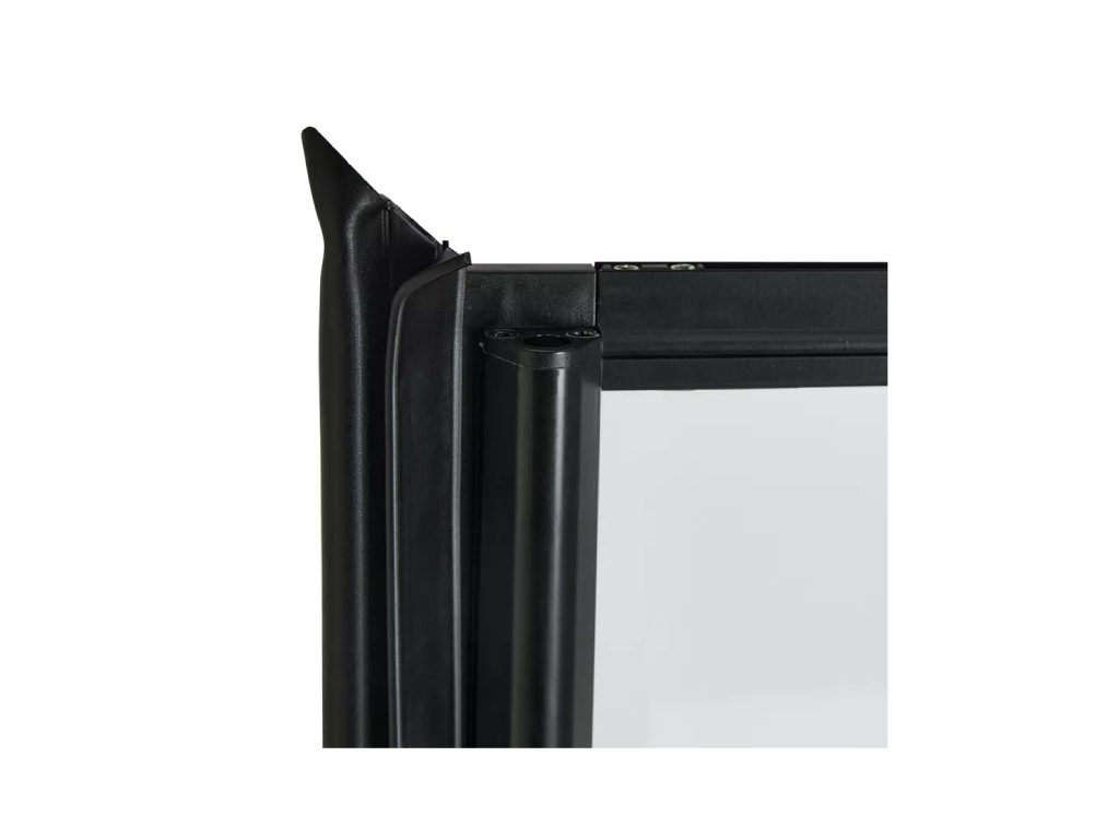 1375x750mm Crittall Shower Screen- Black
