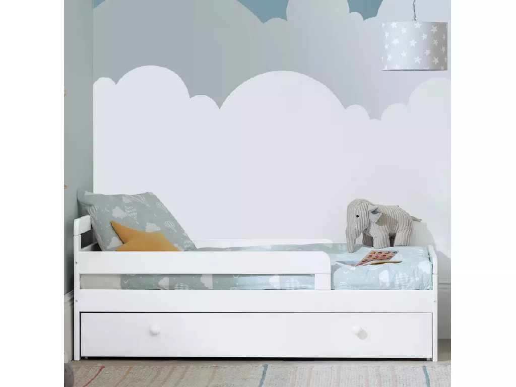 Habitat Ellis Toddler Bed Frame with Storage - White (B-Grade)