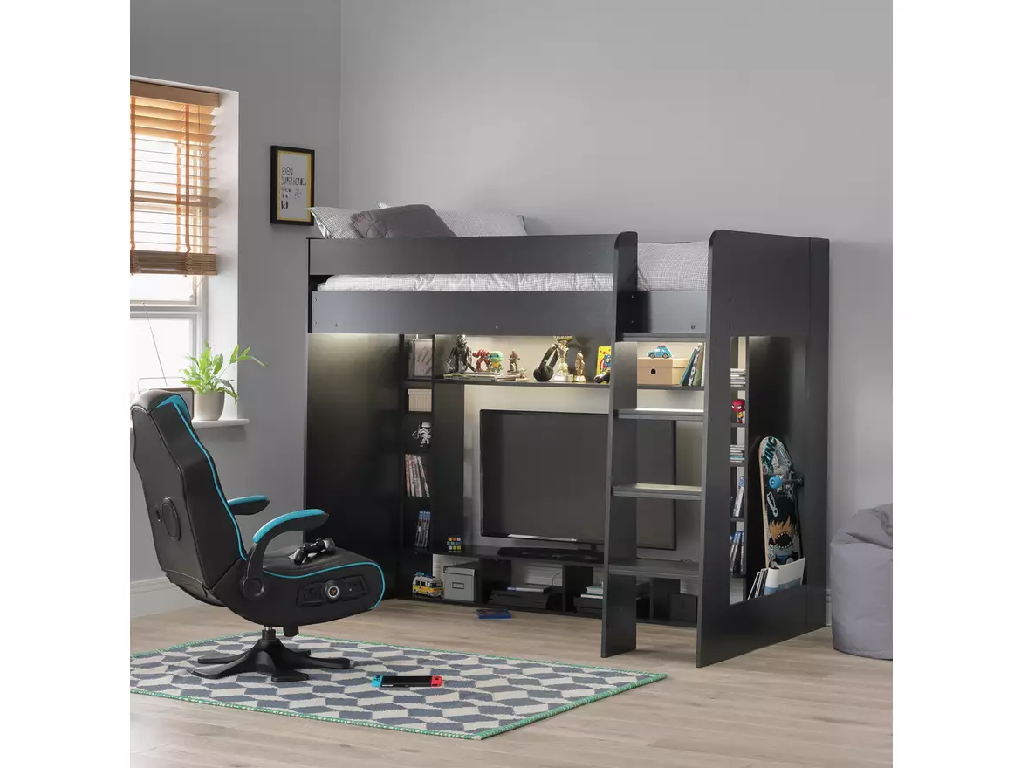 Habitat Gaming High Sleeper Bed - Black (B-Grade)