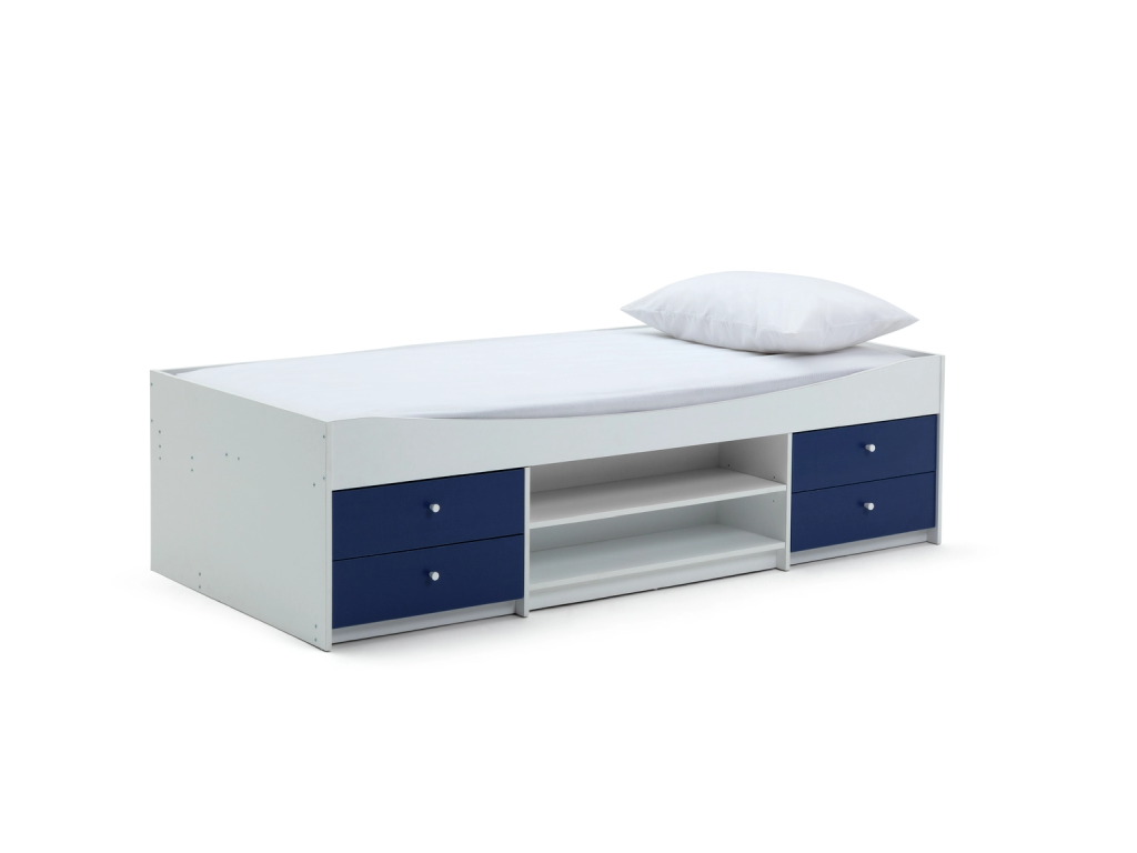 Malibu Storage Cabin Bed - Blue & White