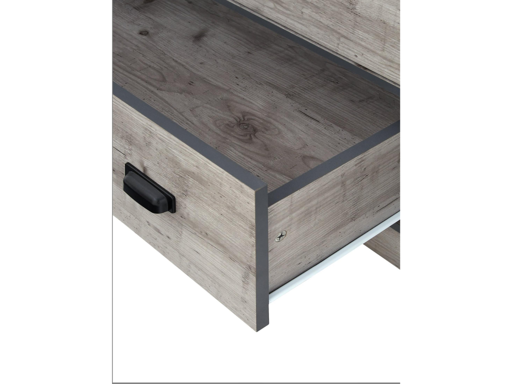 Jackson Mid Sleeper Bed - Grey Or Rustic Pine