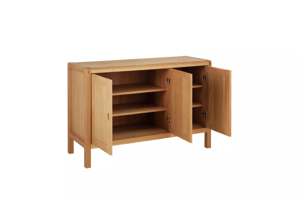 Habitat Radius 3 Door Oak Sideboard - Natural