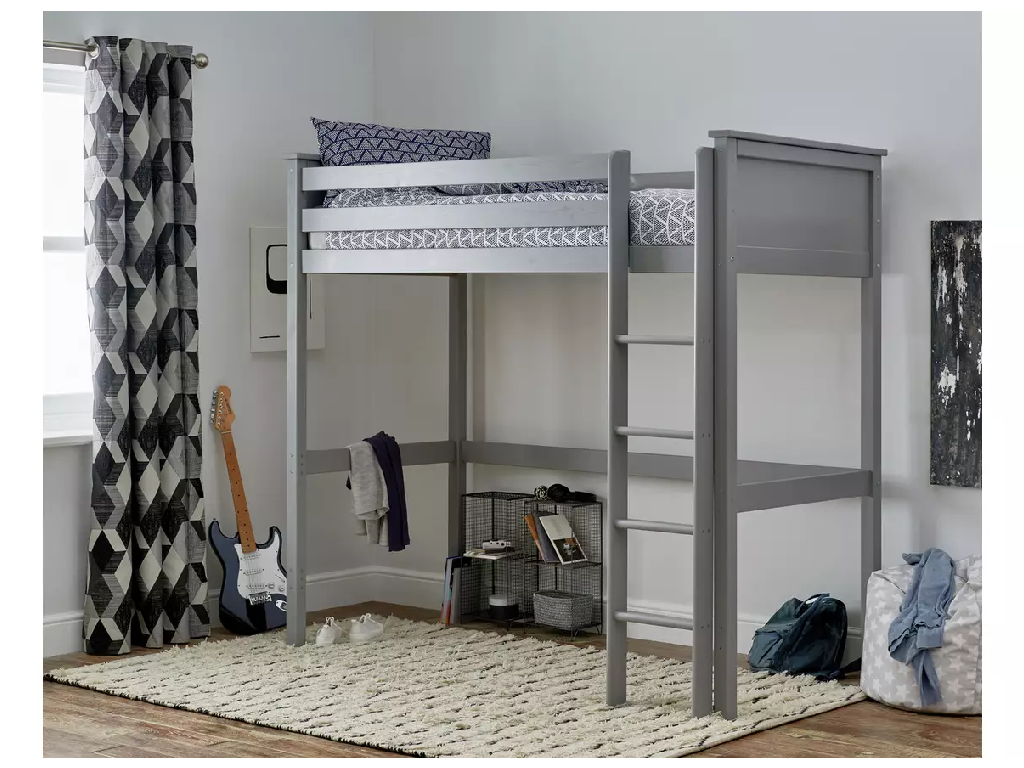 Habitat Brooklyn High Sleeper Bed Frame - Grey