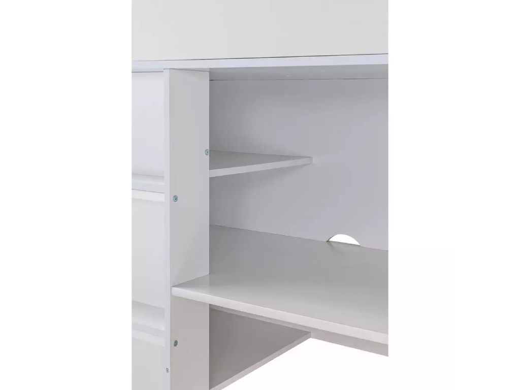Habitat Jackson Shorty High Sleeper Bed Frame - White + Mattress