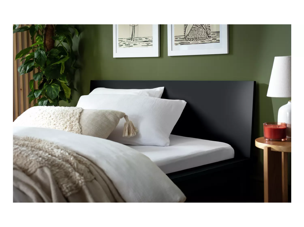 Habitat Akio Double Wooden Platform Bed Frame - Black - (B-Grade)