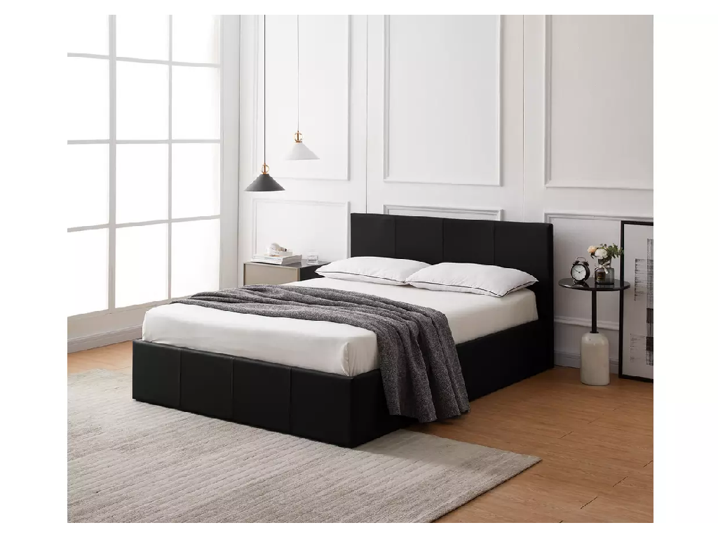 Lavendon Kingsize End Open Ottoman Bedframe - Black