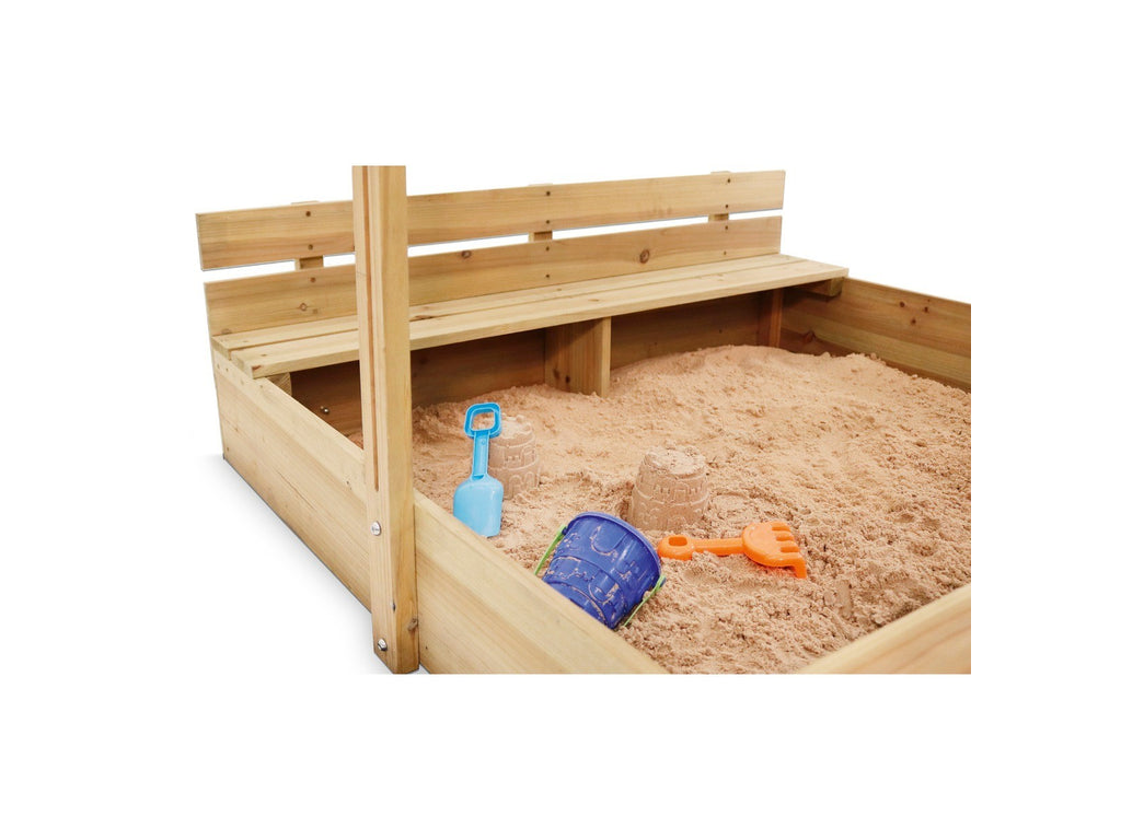 Plum Sandpit With Canopy