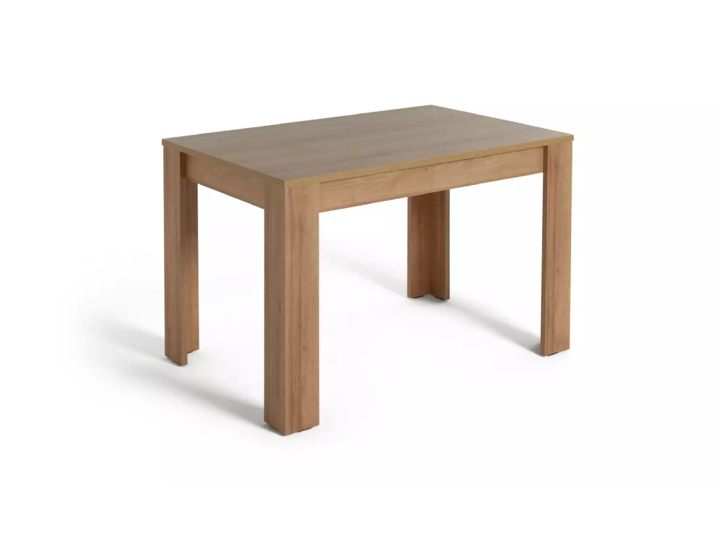 Miami 4 Seater Dinner Table Only - Oak Effect -