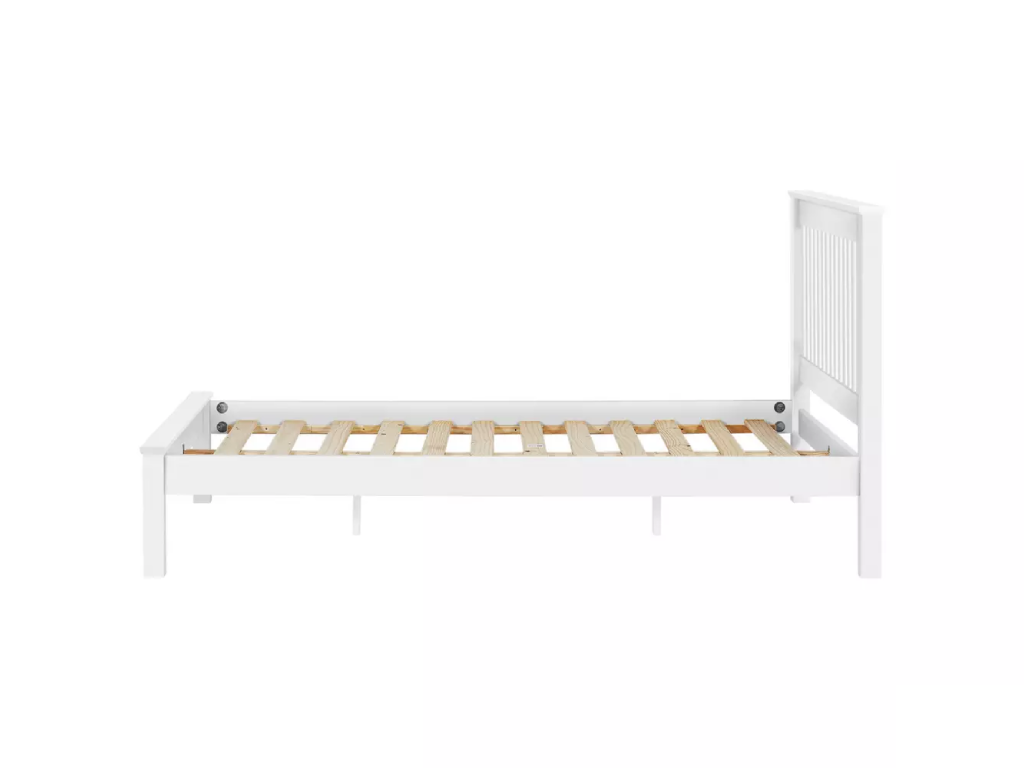 Aspley Double Wooden Bed Frame - White