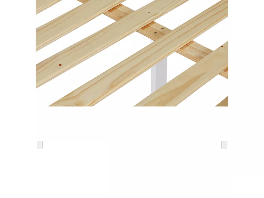 Aspley Double Wooden Bed Frame - White