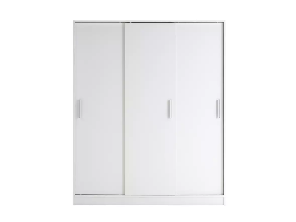 Nova 3 Door Sliding Wardrobe - White