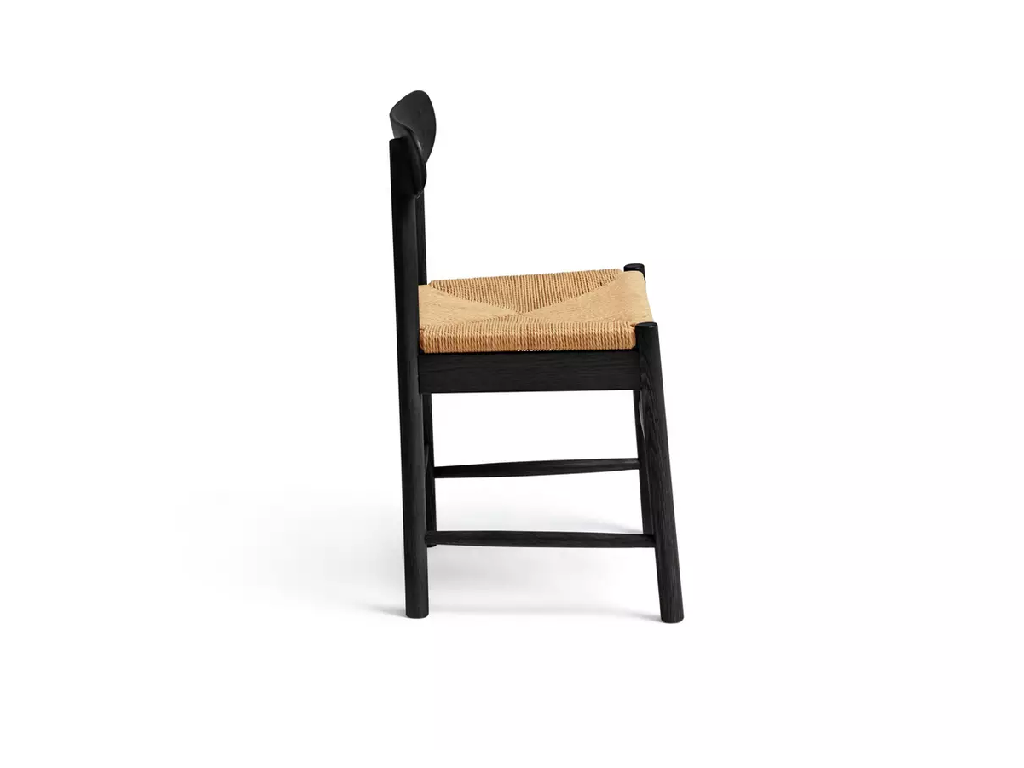 Habitat Hanna Pair of Wood Dining Chairs - Black