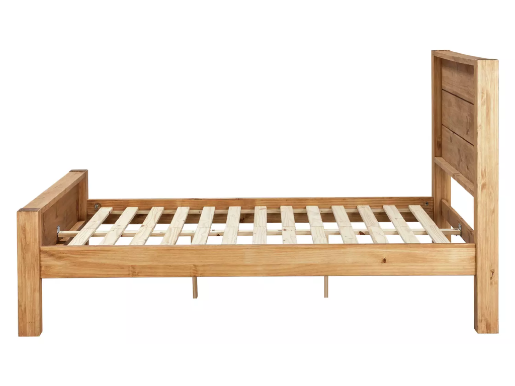 Fairfield Double Wooden Bed Frame - Pine