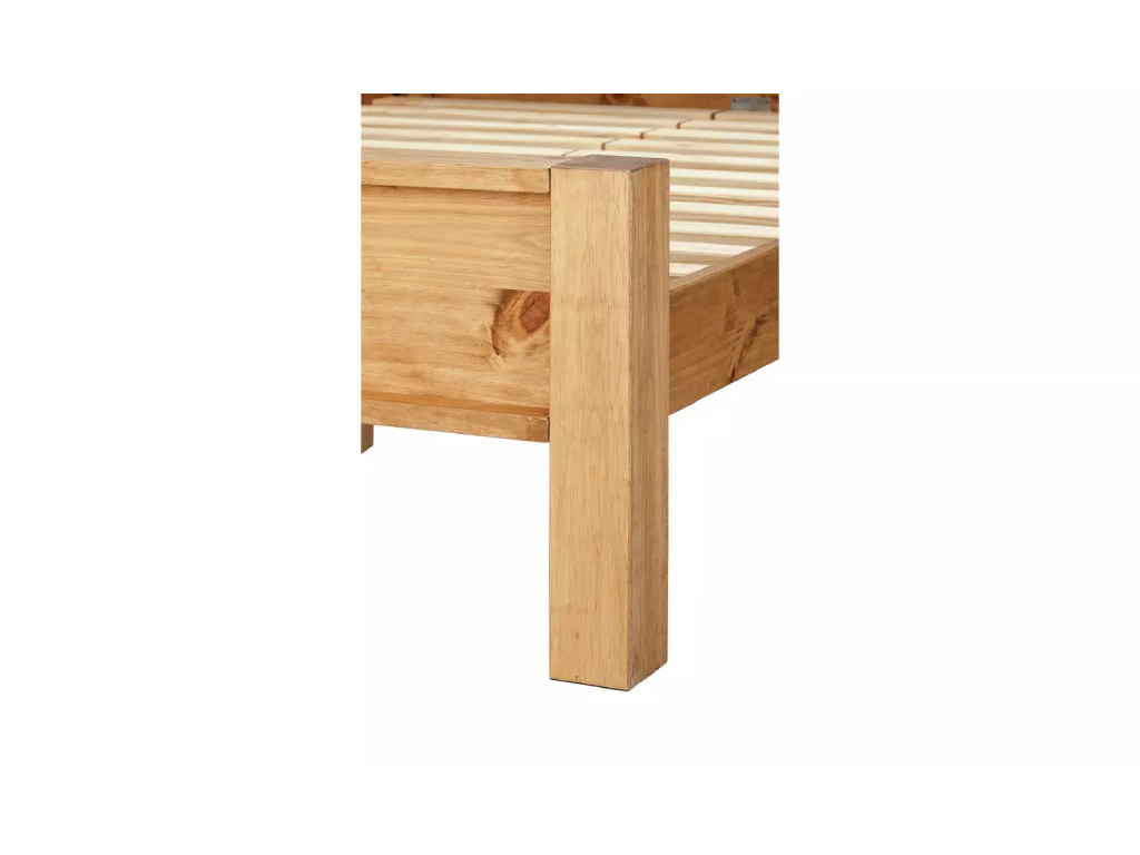 Fairfield Double Wooden Bed Frame - Pine