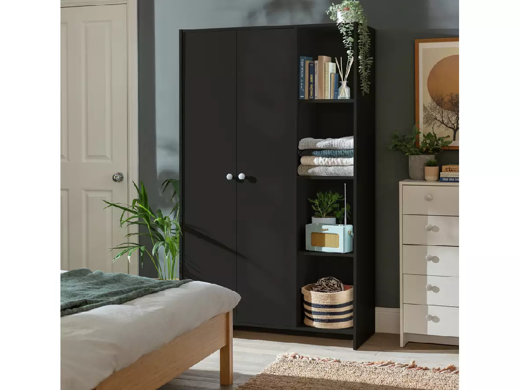 Seville 2 Door Open Shelf Wardrobe