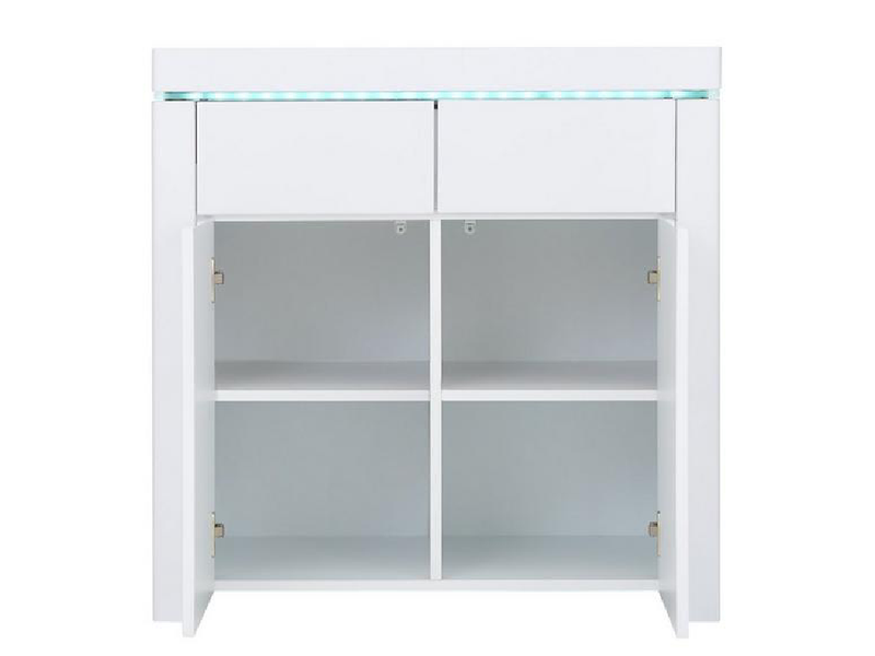 Atlantic Compact Gloss Sideboard With LED
