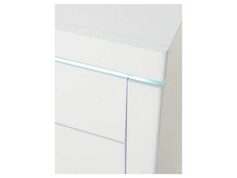 Atlantic large gloss sideboard sales with led light